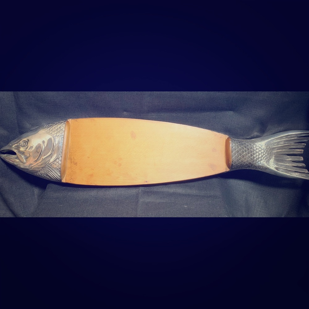 1930 Silver Grife & Escoda Fish Board